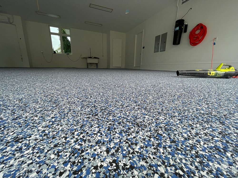 Epoxy Flake Flooring project in St. George, Utah