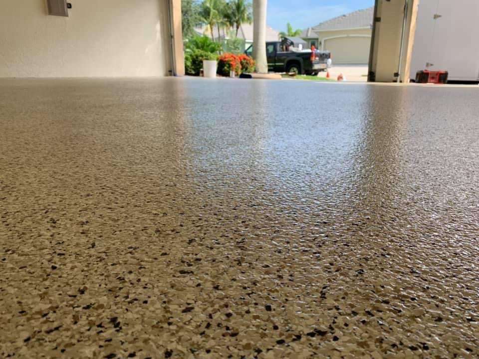 Epoxy Flake Flooring project in St. George, Utah