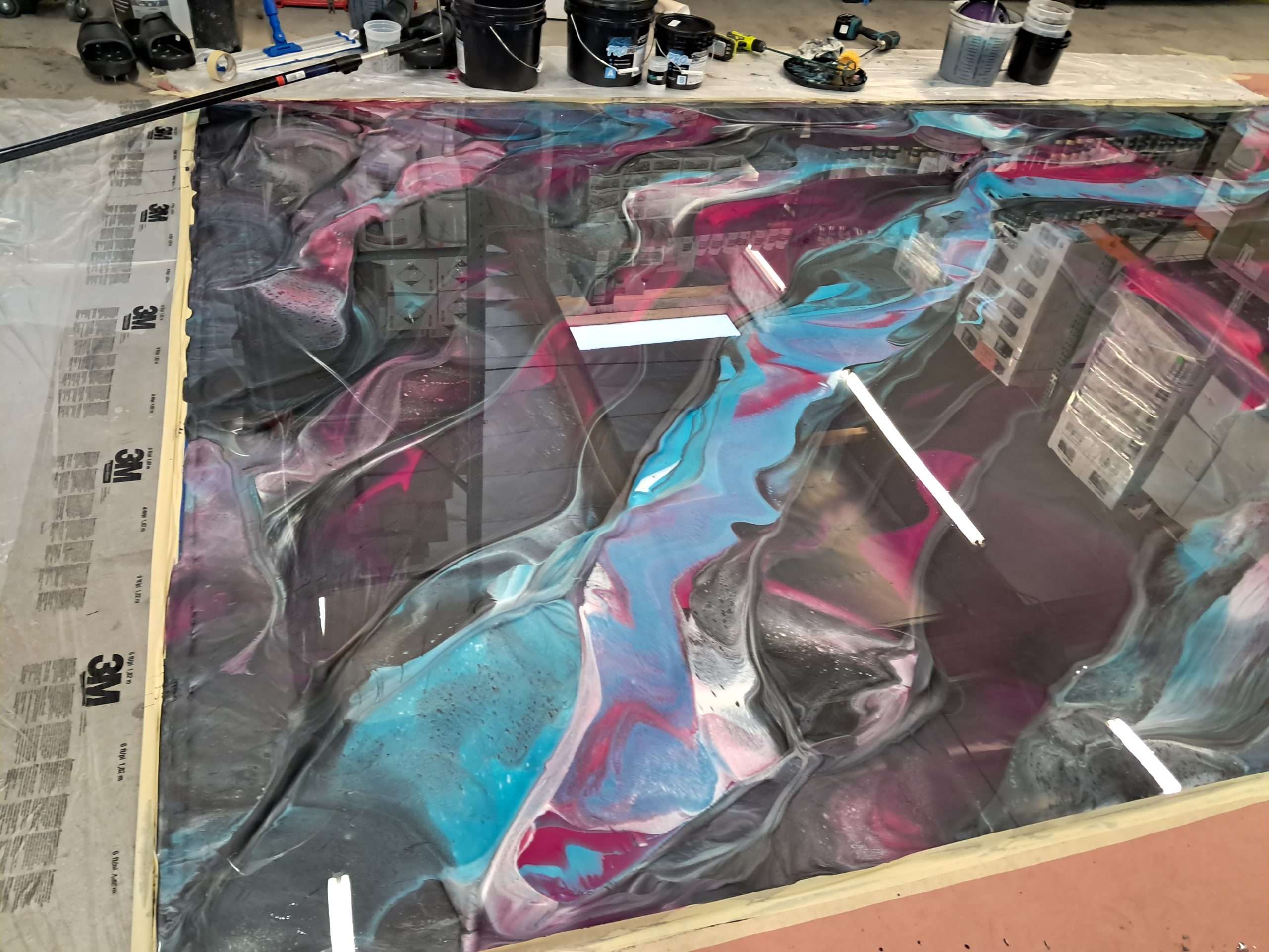 Metallic Epoxy project in St. George, Utah
