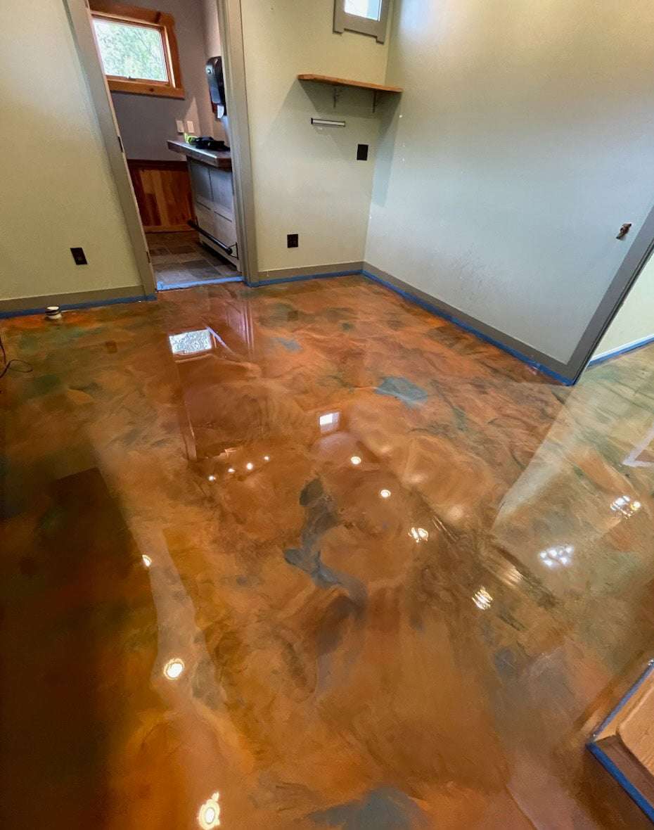 Metallic Epoxy project in St. George, Utah