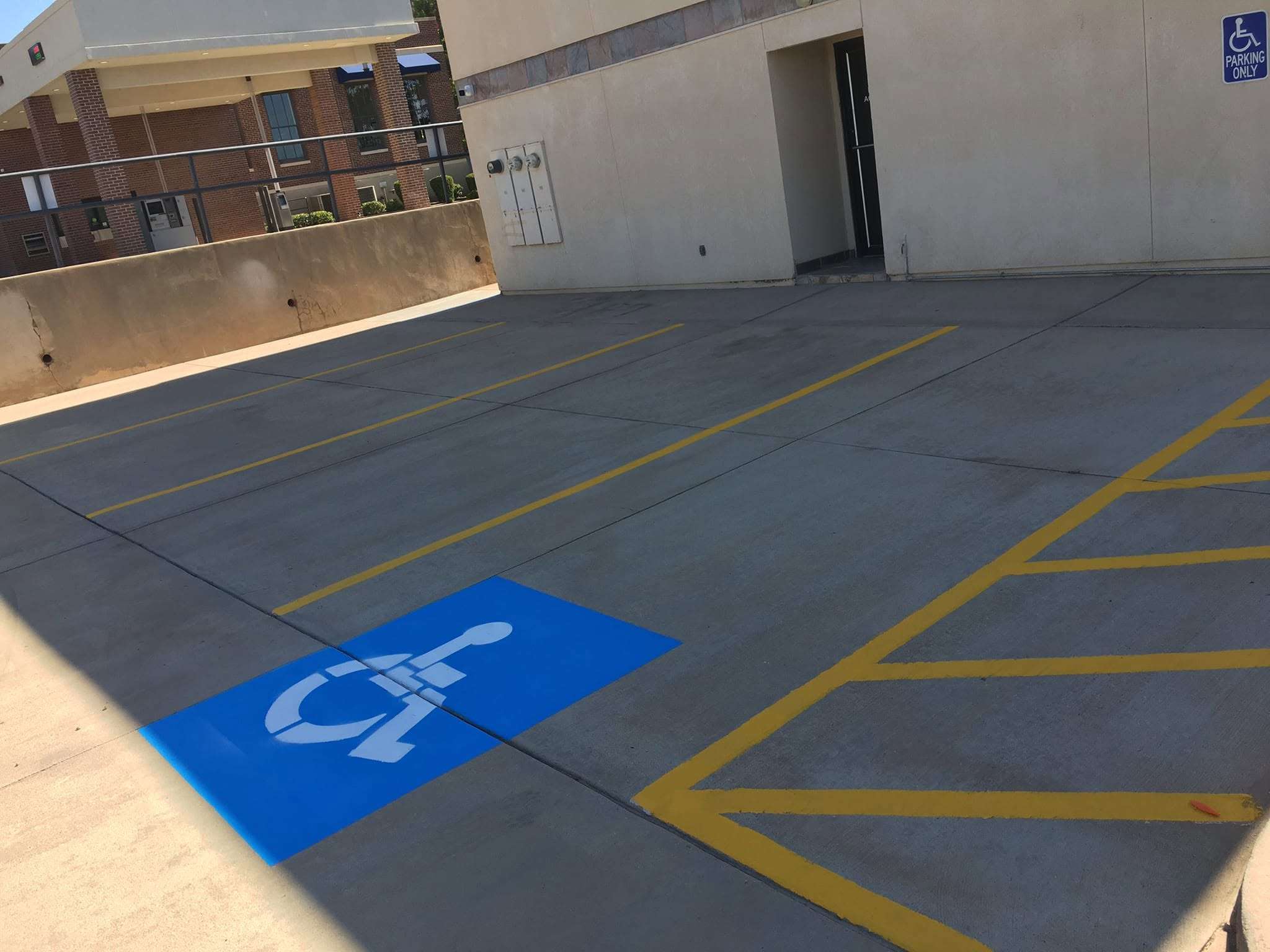 Parking Lot Striping project in St. George, Utah